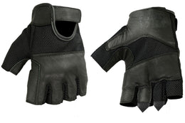 DS Leather/ Mesh Fingerless Glove Men's Fingerless Gloves Renegade Classics