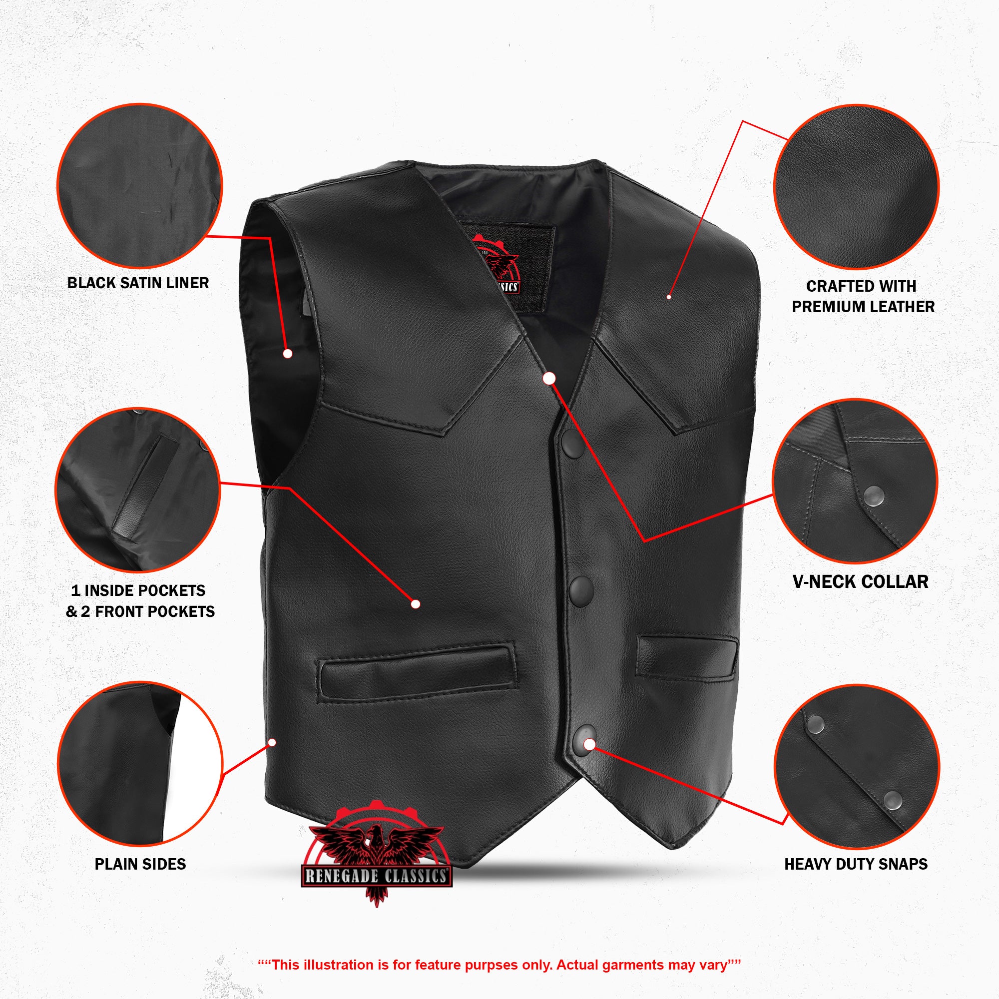 Barly  kids leather vest