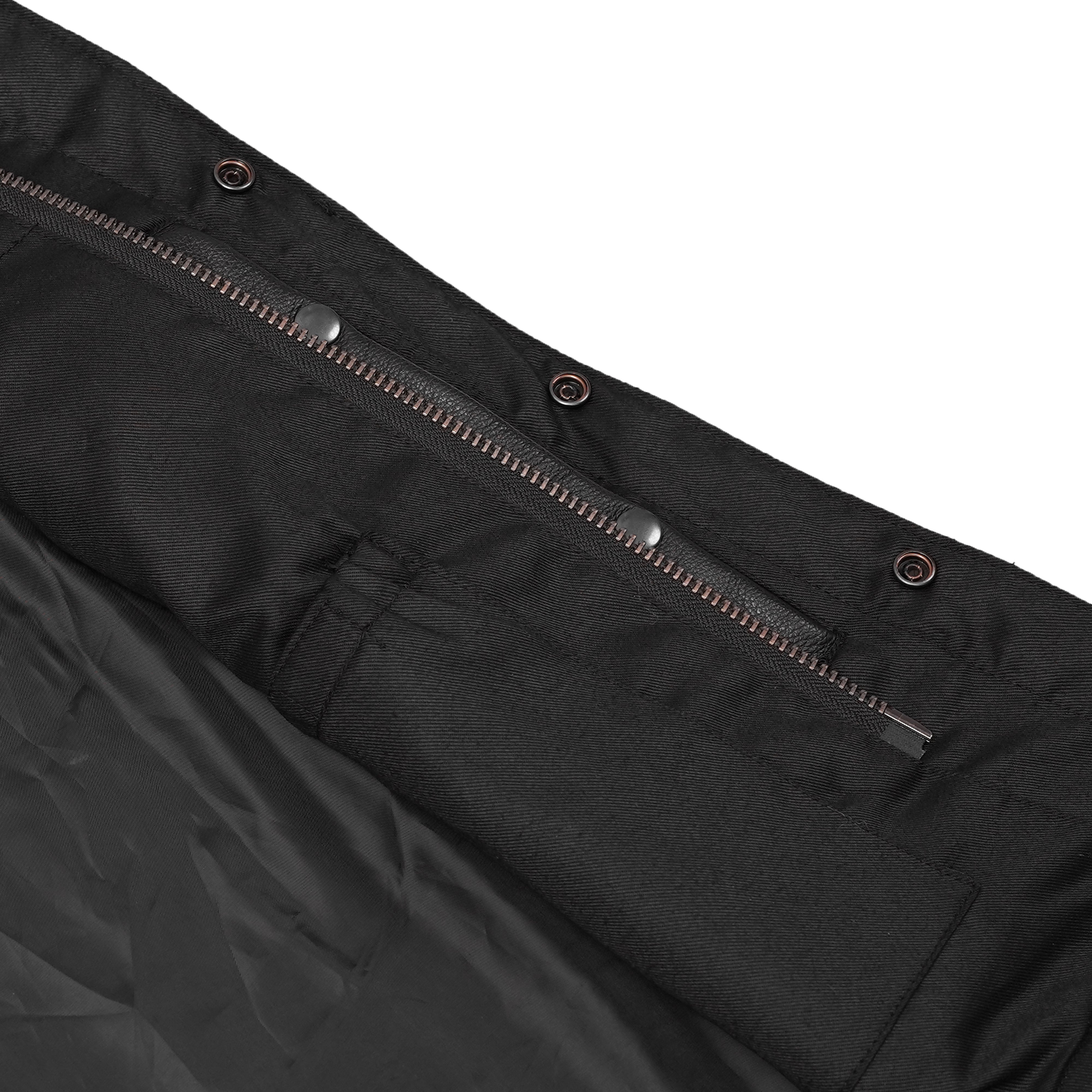 BlackArmor Men's  Black motorcycle Leather Vest