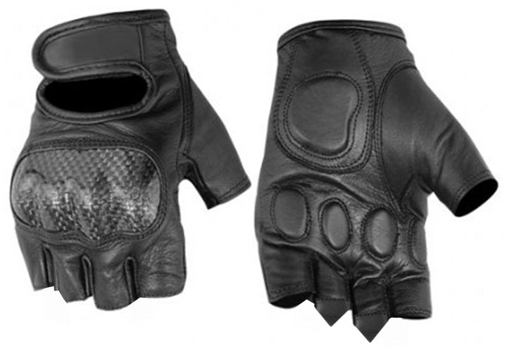 ForceGuard Men's Knuckle Guard  Premium Fingerless Gloves