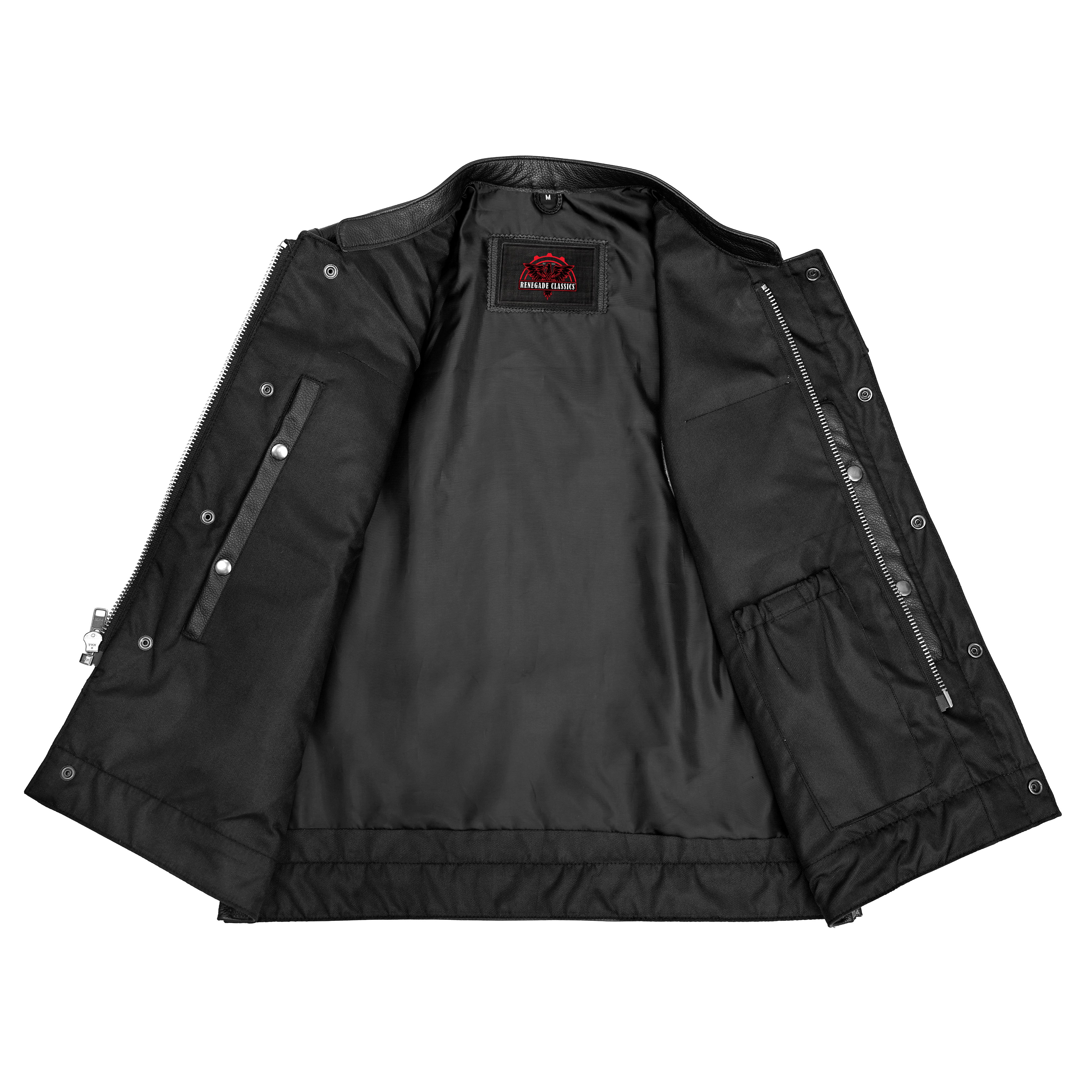 Renegade Classics Pick™ Black Motorcycle Vest