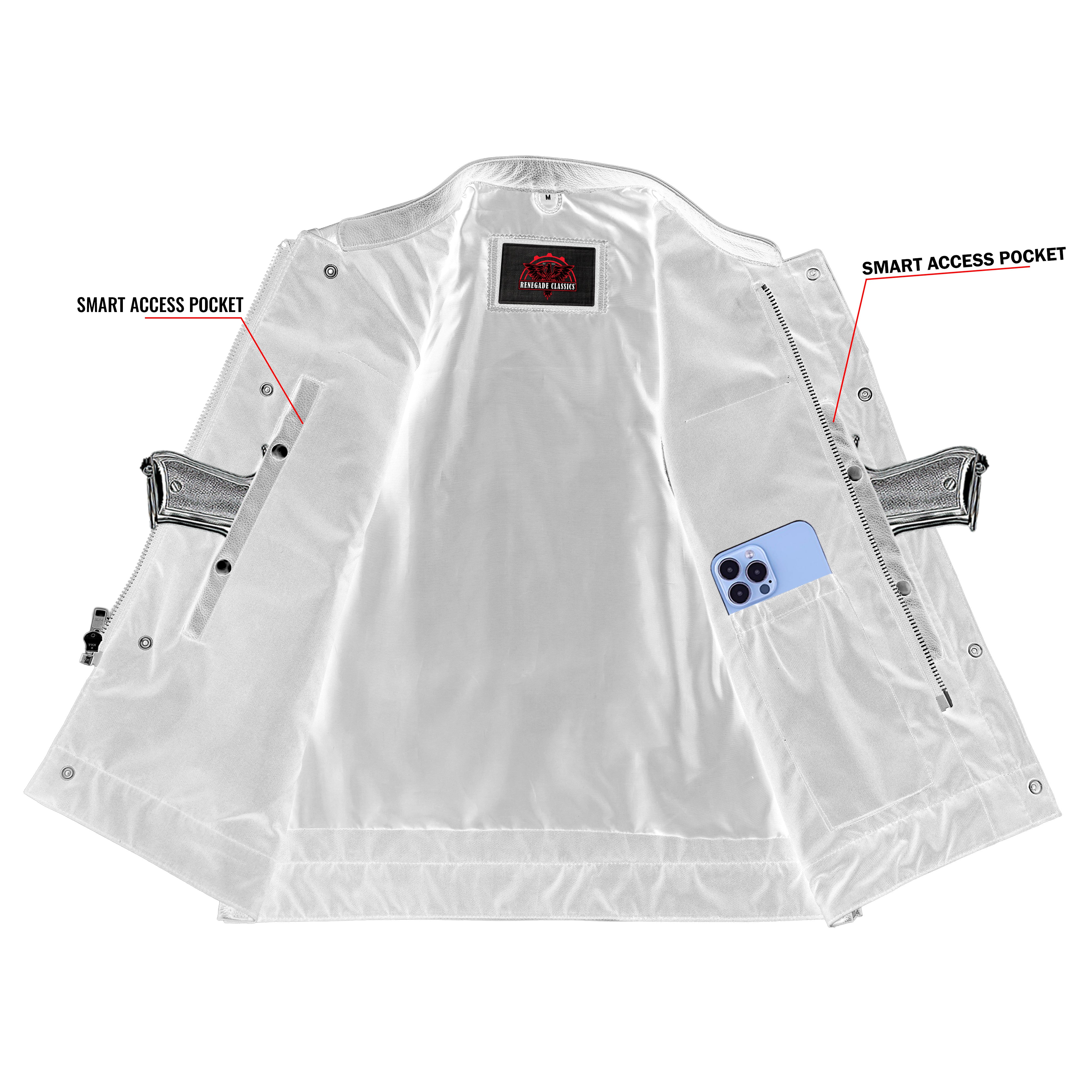 Renegade Classics Pick™ Black Motorcycle Vest