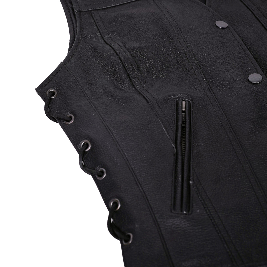 Aura Blaze Women's leather motorcycle vest