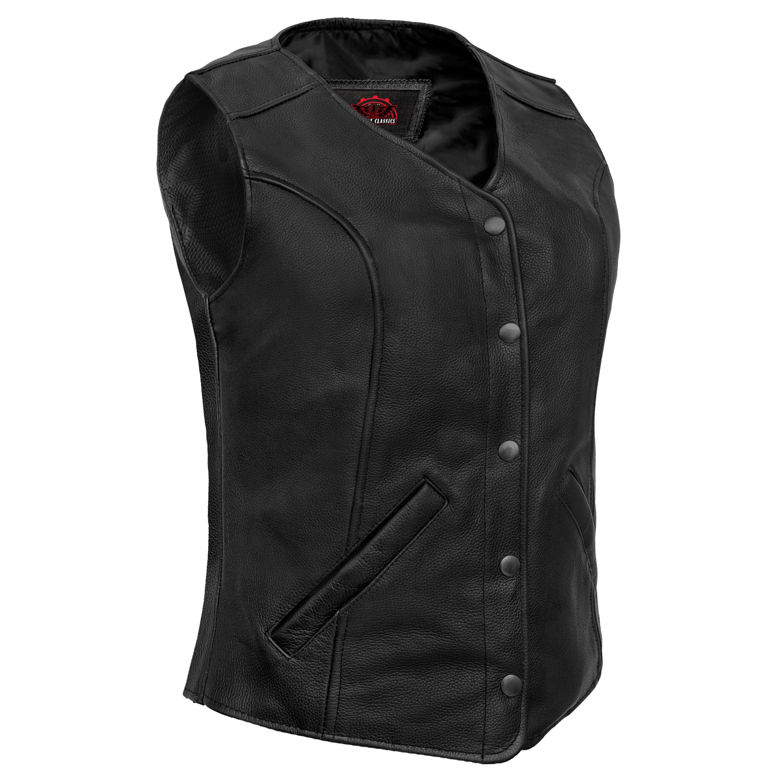 Relida™ Women's leather motorcycle vest