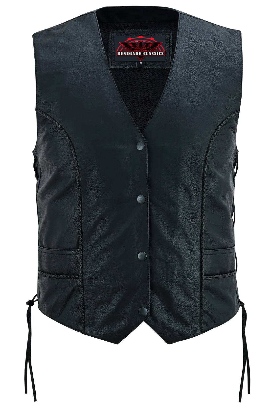 Ovanna Women's leather motorcycle vest