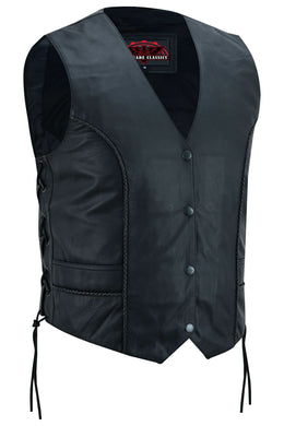 Ovanna Women's leather motorcycle vest