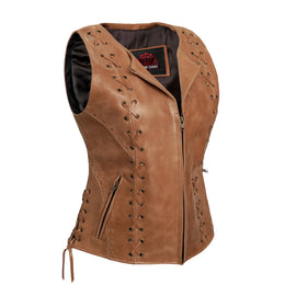 Delice™ Women's leather motorcycle vest