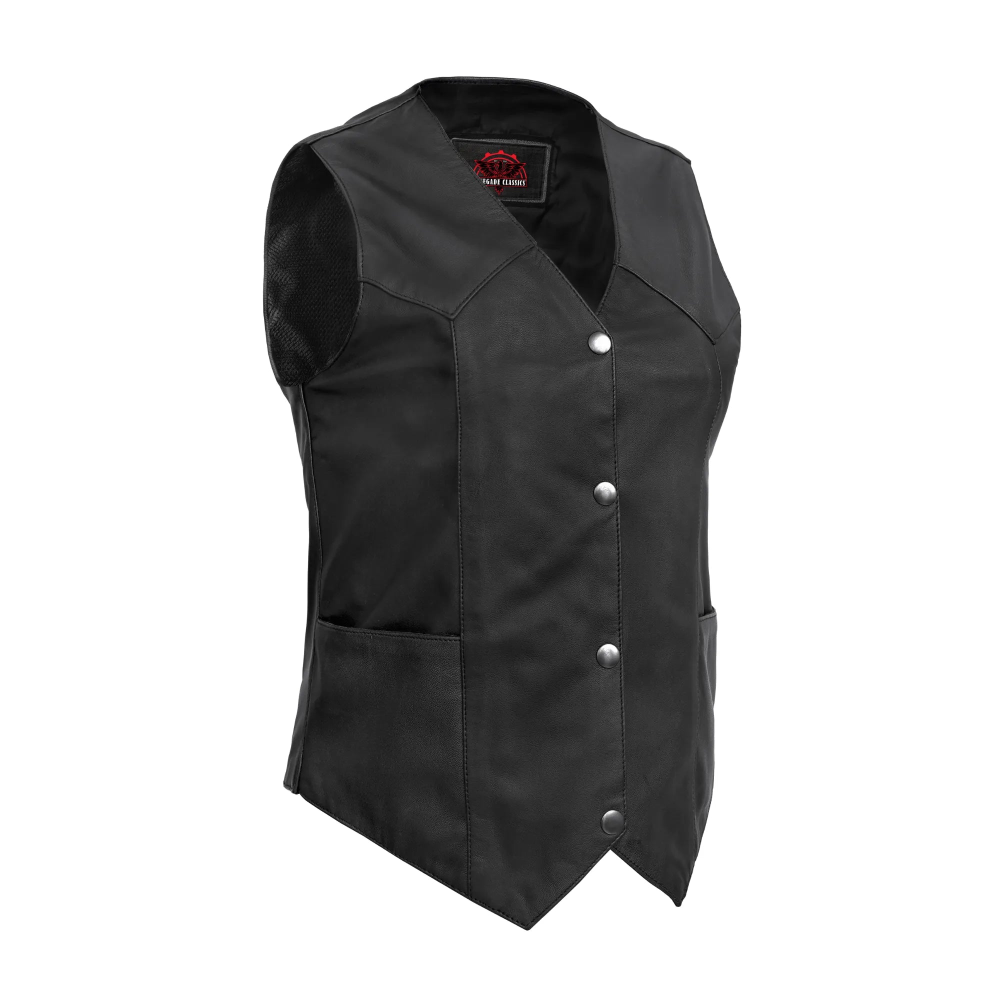 Volto™ Women's leather motorcycle vest