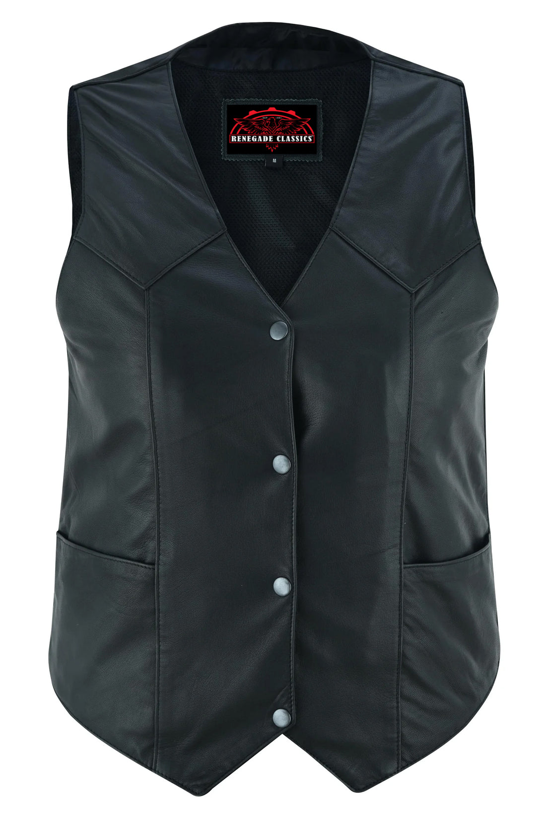 Volto Women's leather motorcycle vest