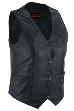 Volto Women's leather motorcycle vest