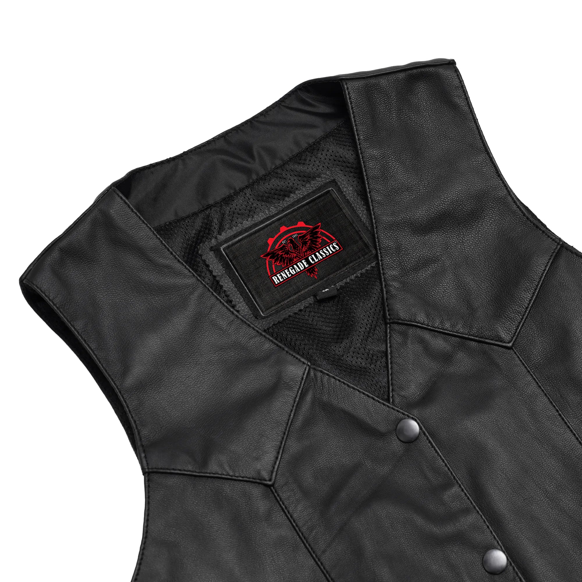 Volto™ Women's leather motorcycle vest