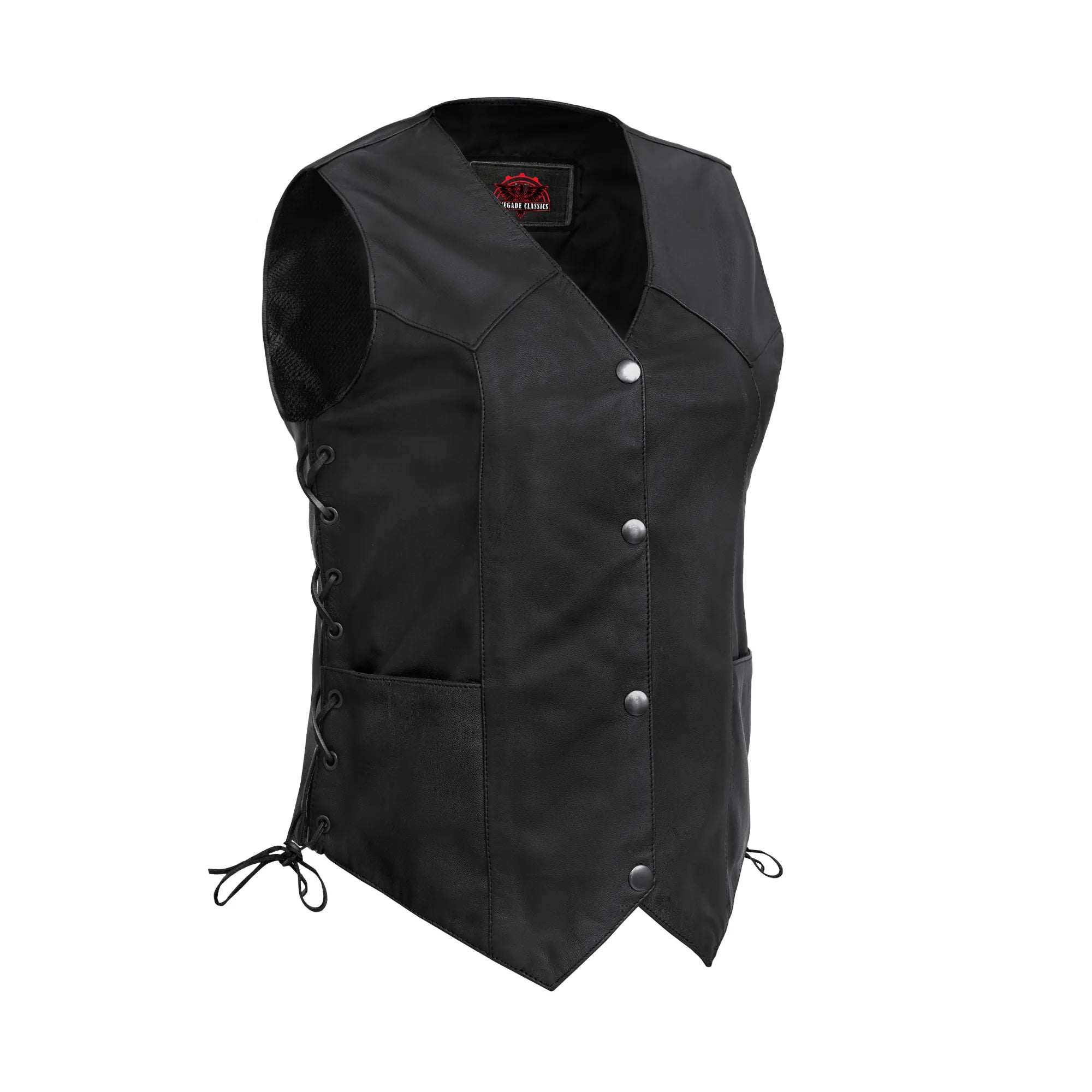 Aemor™ Women's Leather Motorcycle Vest