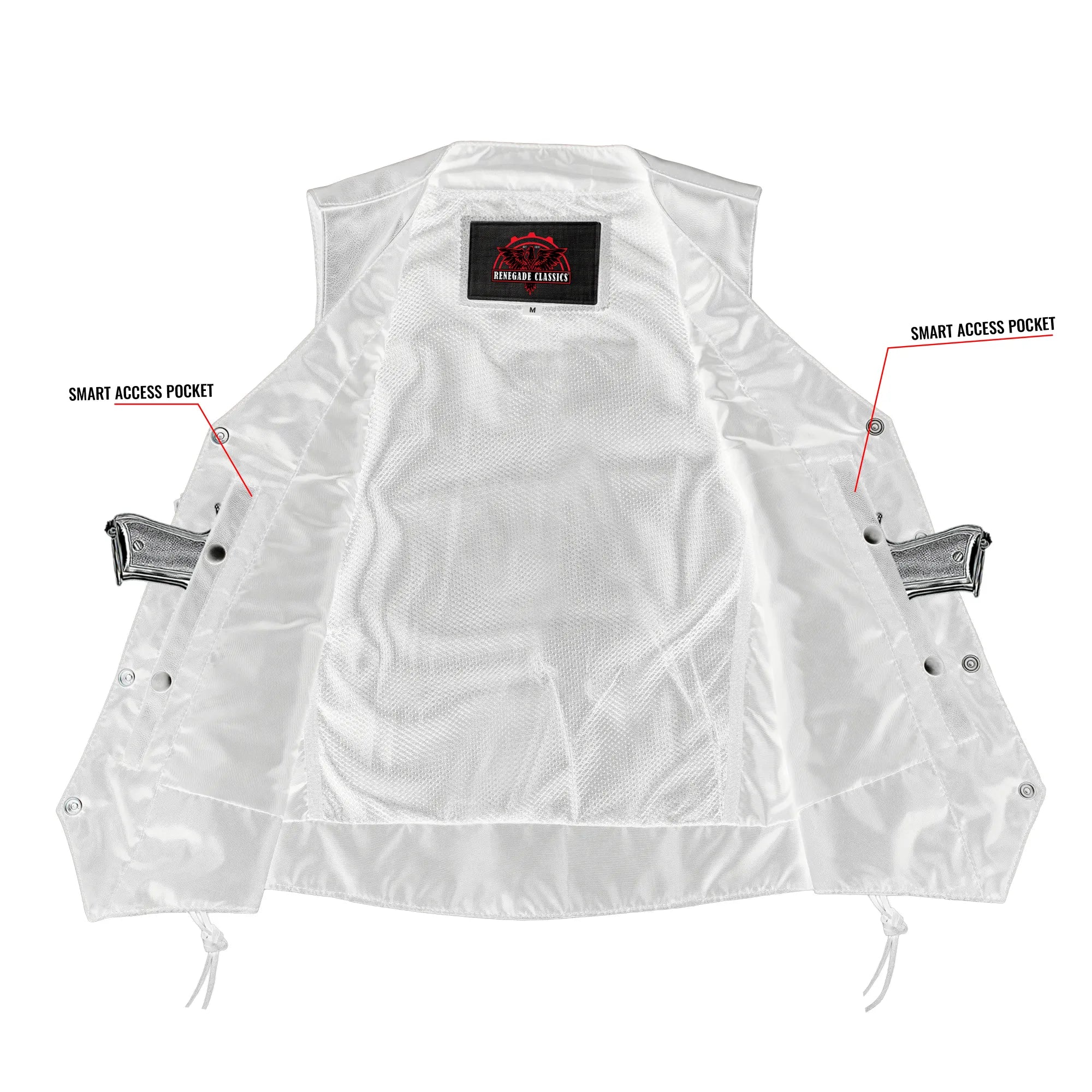 Aemor™ Women's Leather Motorcycle Vest