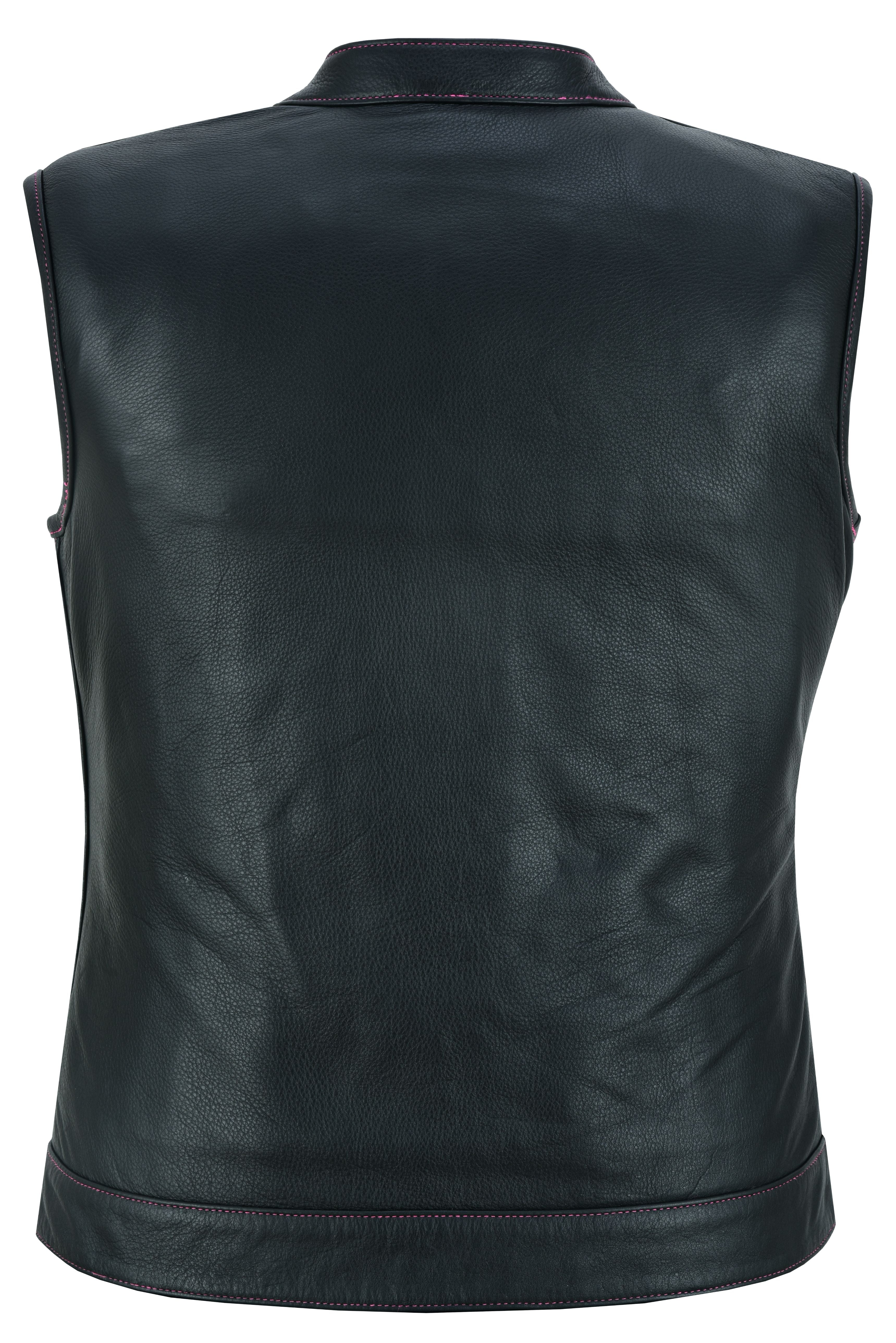 Lunula Women's leather motorcycle vest Women's Leather Vests Renegade Classics