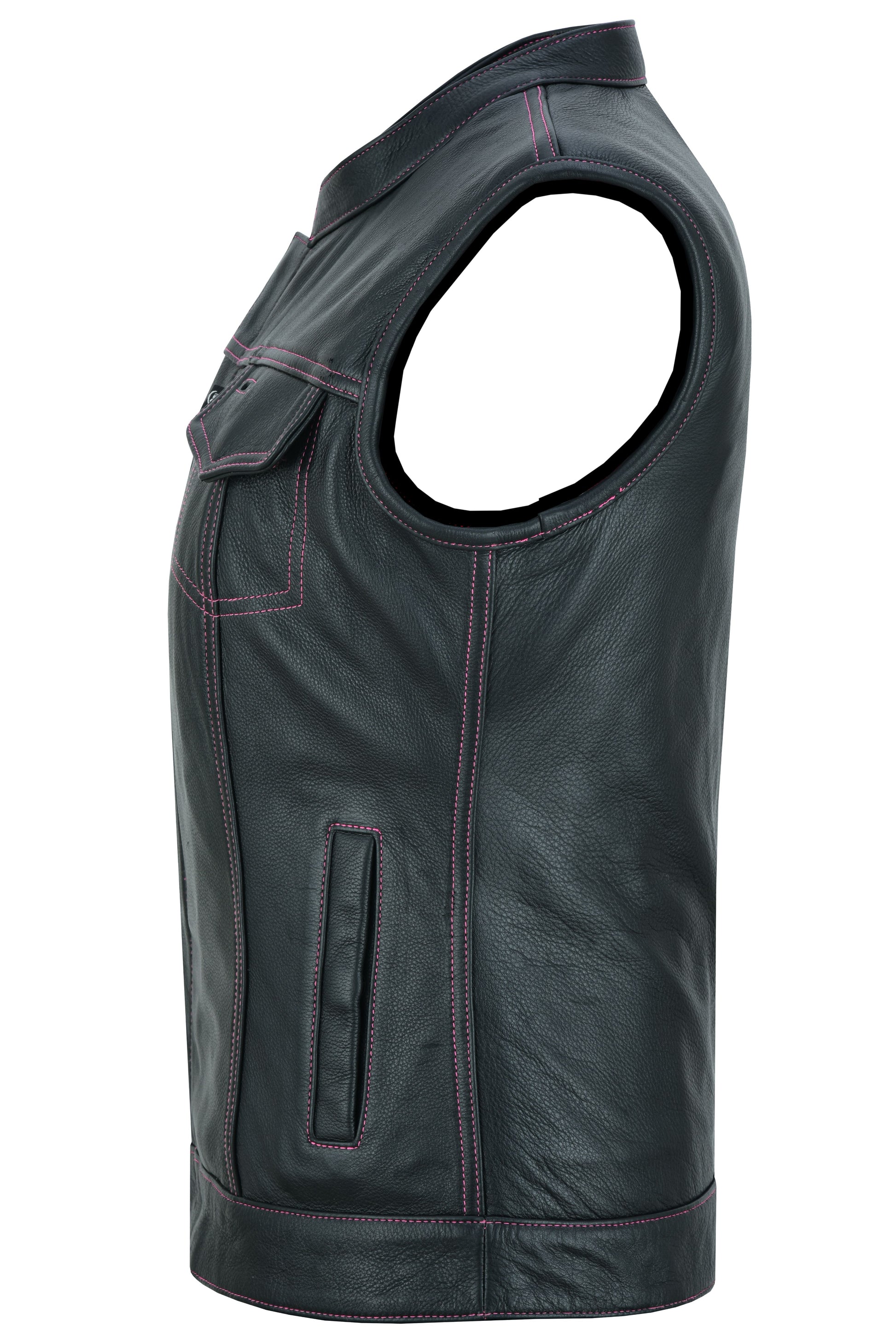 Lunula Women's leather motorcycle vest Women's Leather Vests Renegade Classics