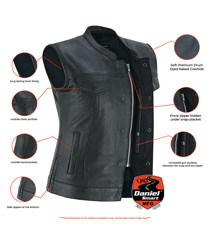 DS Women's Premium Single Back Panel Concealment Vest