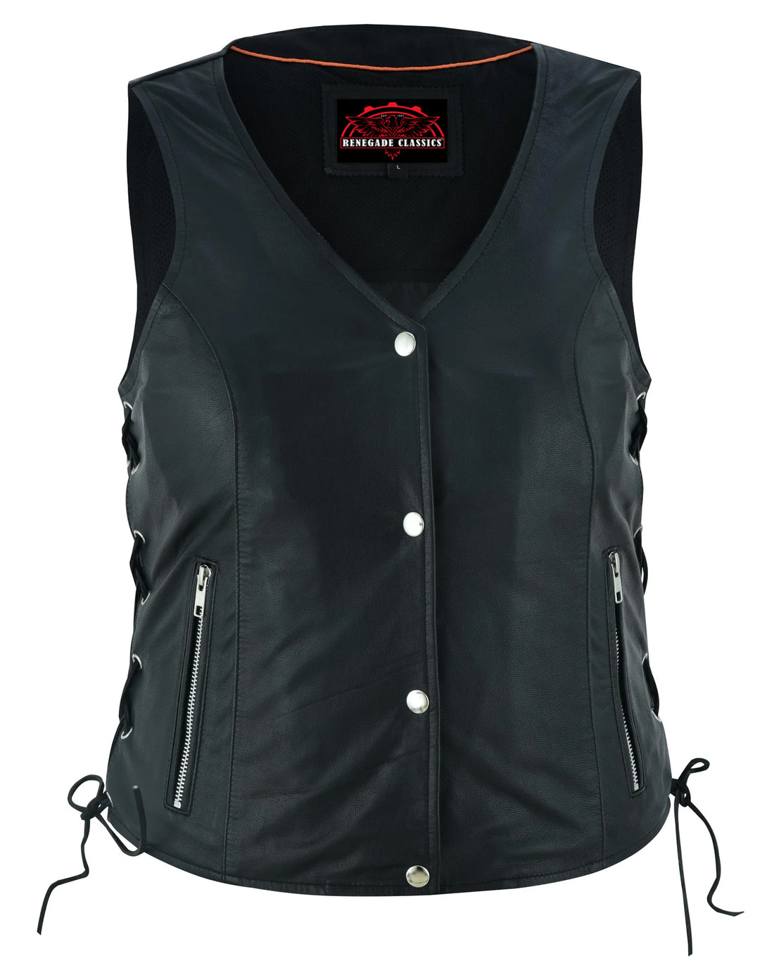 Ophora Women's leather motorcycle vest