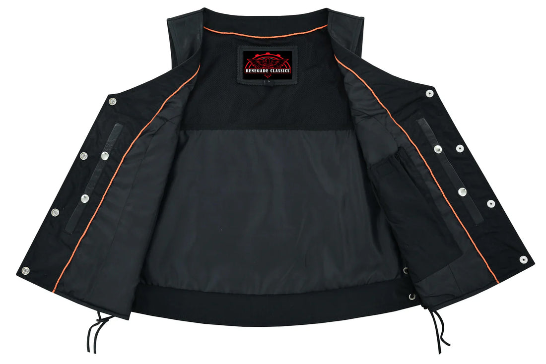Ophora Women's leather motorcycle vest