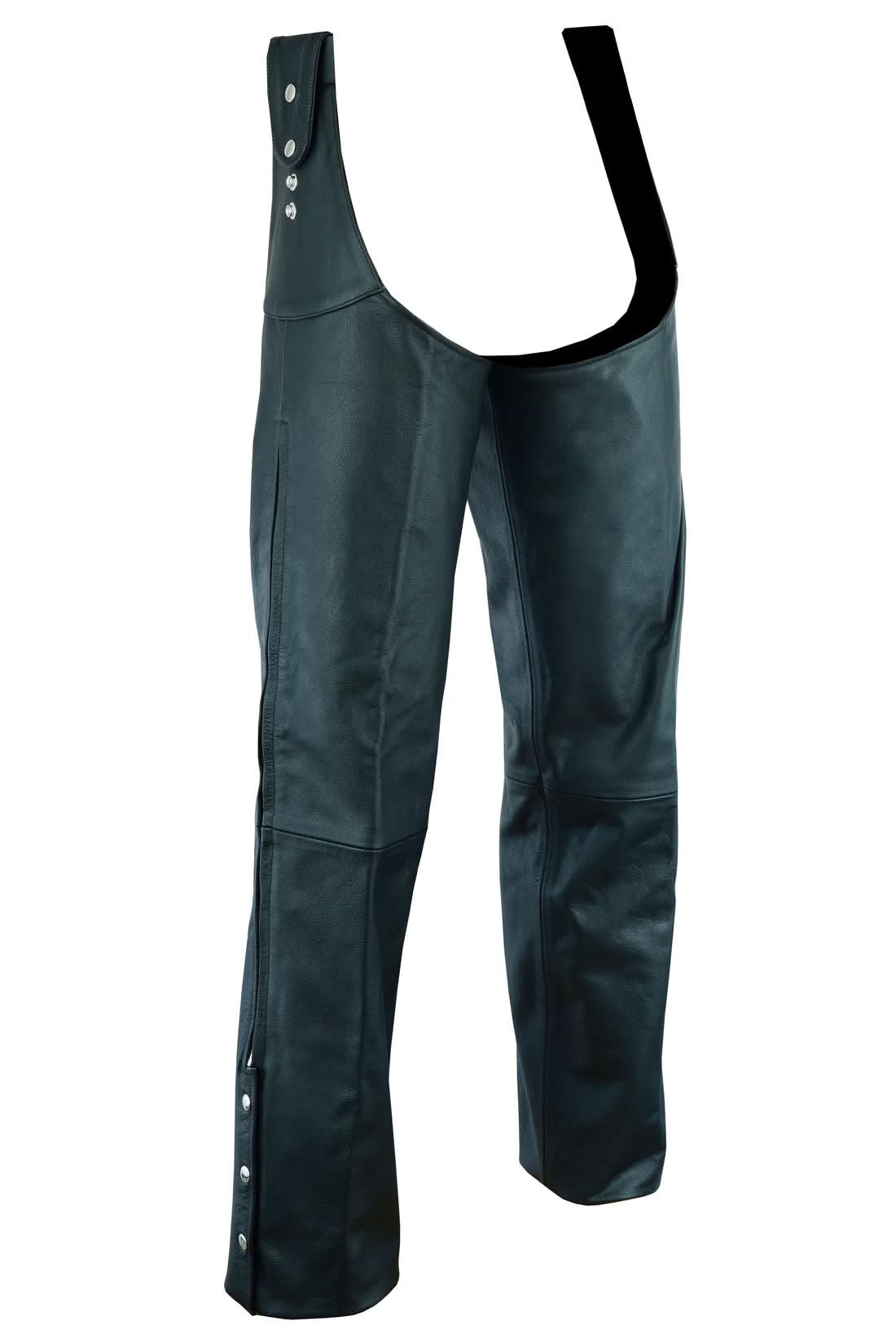Universal Rider Chaps Uniex Unisex Motorcycle Leather Chaps - Renegade Classics