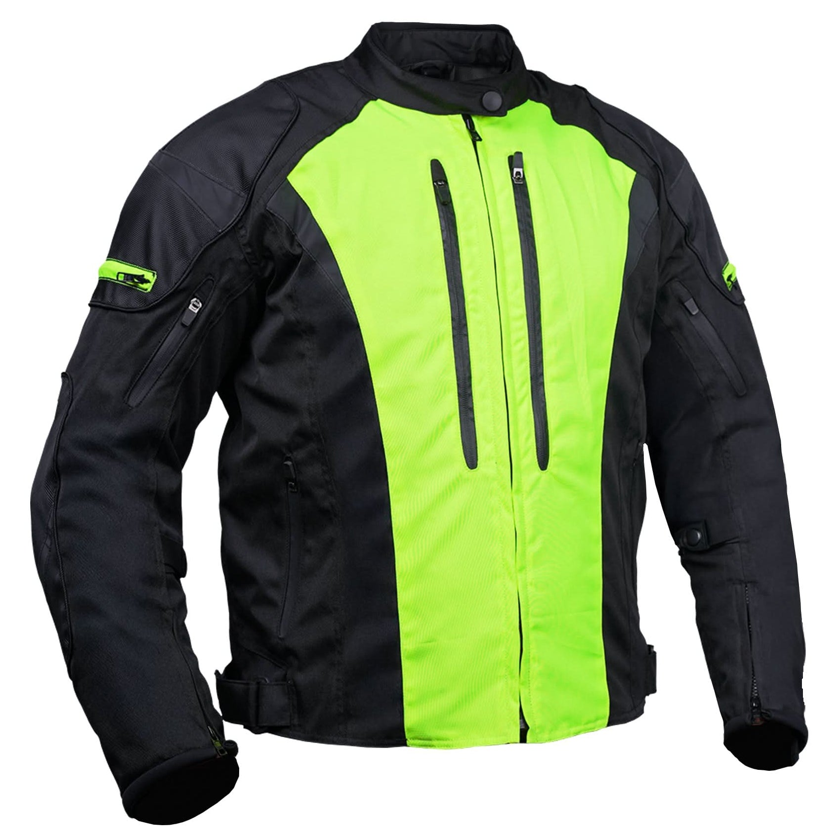 Impact Hi-Viz Mens  Mesh  Motorcycle Jacket