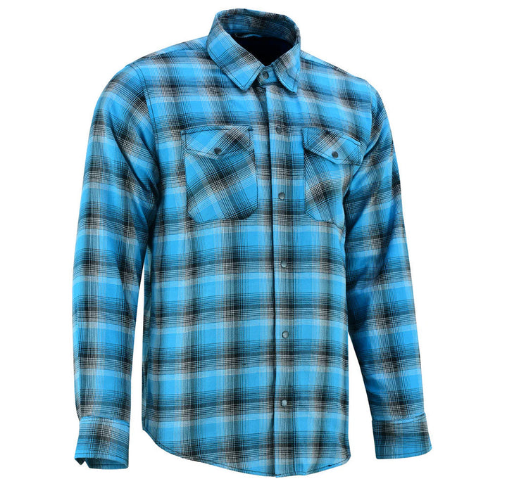 Alpha Check Skyline Edge Men's Blue and Black Flannel Shirt