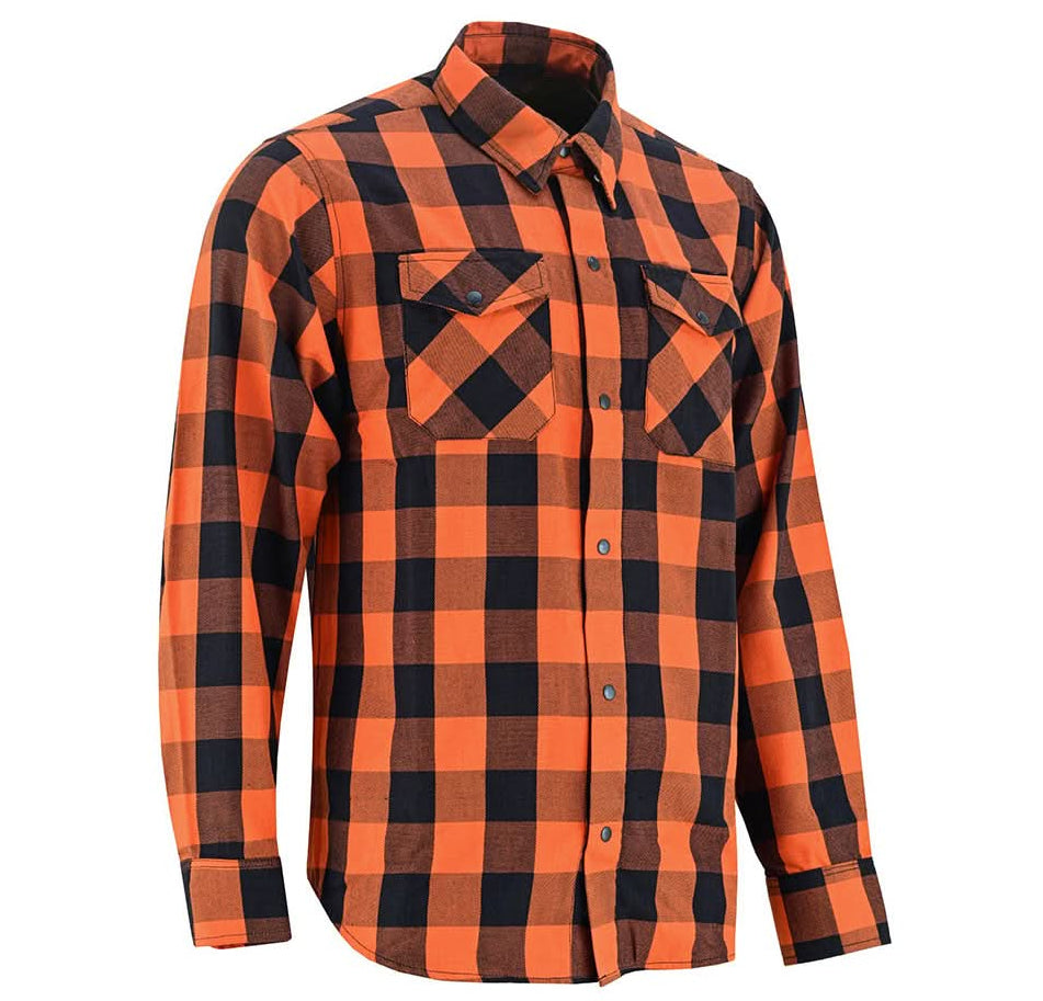 Alpha Check Men's Bold Plaid Flannel Shirt - Black, Red, and Blue Flannel Renegade Classics