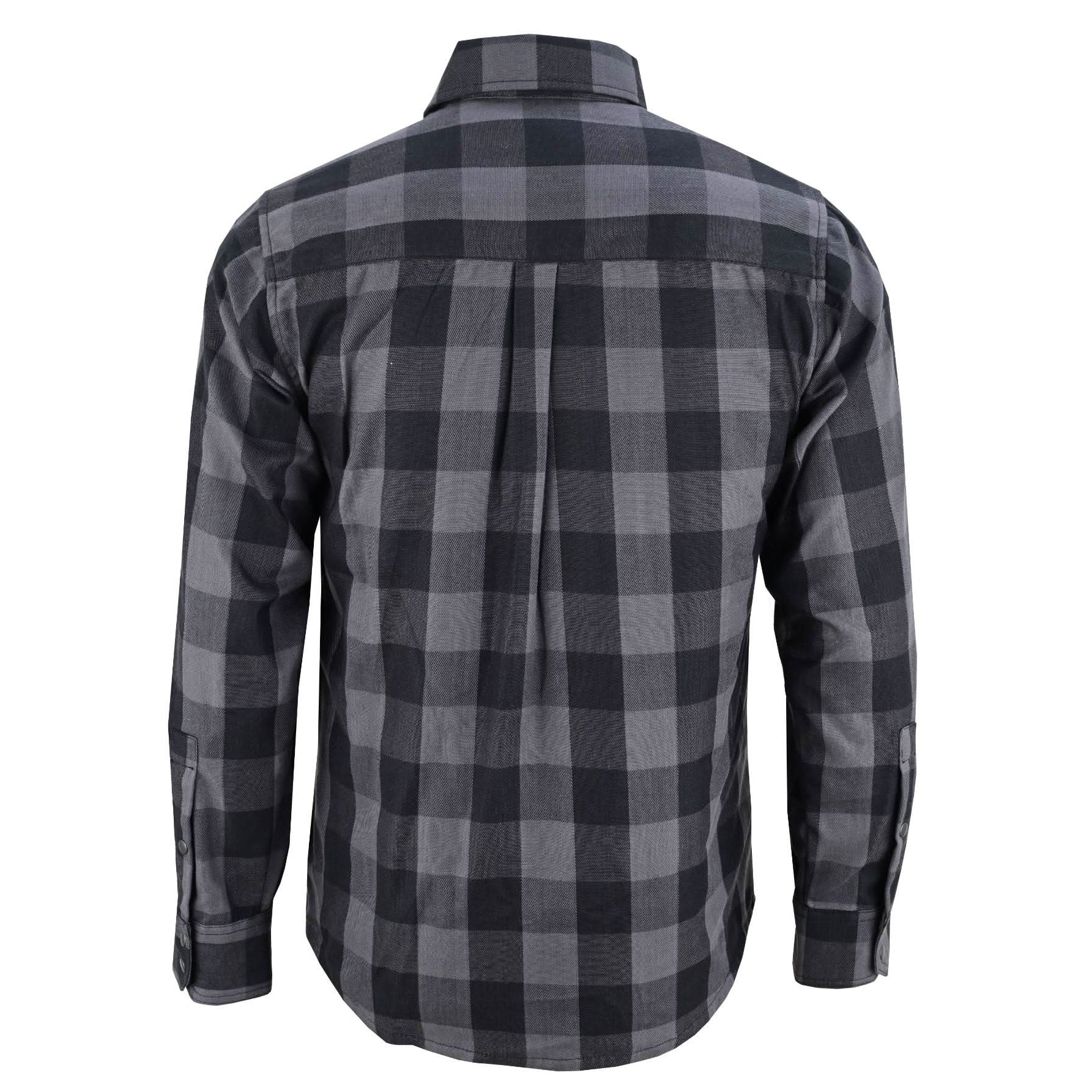 Gray Ride Men's Classic Plaid Flannel Shirt - Black & Gray Flannels Renegade Classics
