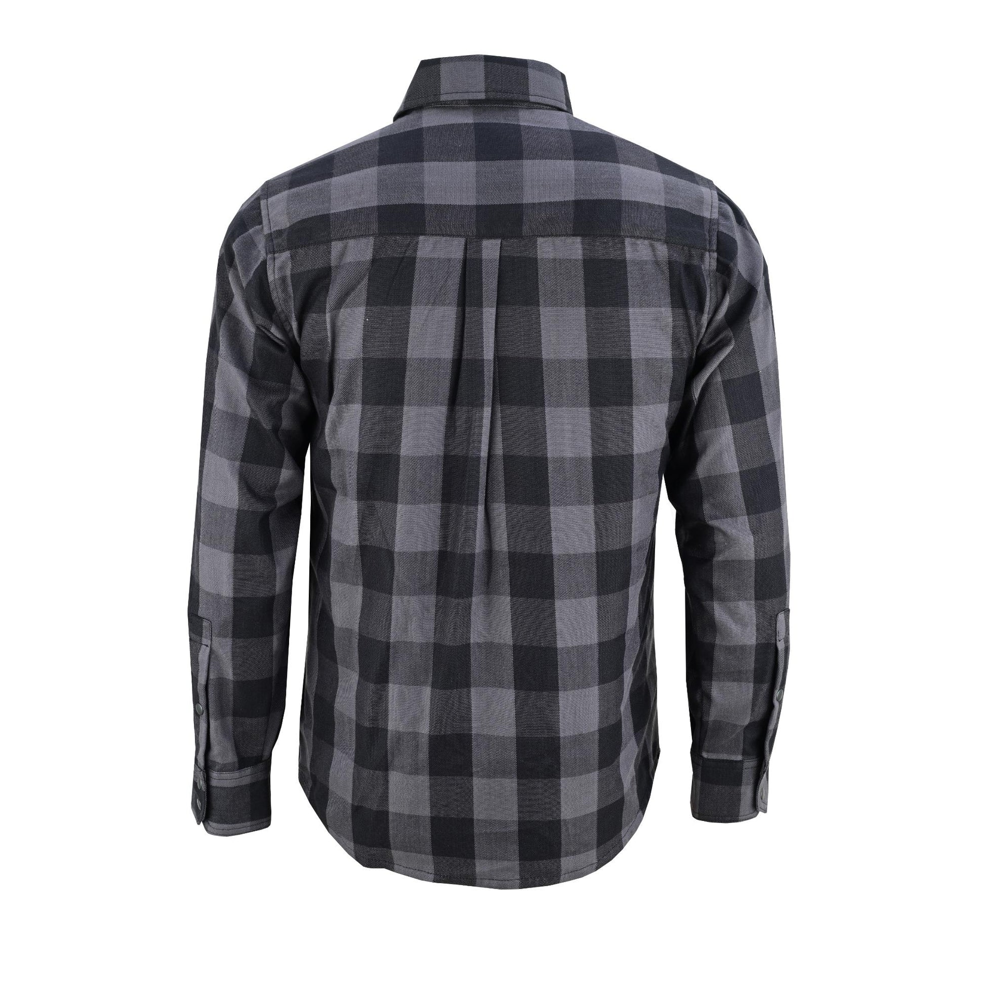 Gray Ride Men's Classic Plaid Flannel Shirt - Black & Gray Flannels Renegade Classics