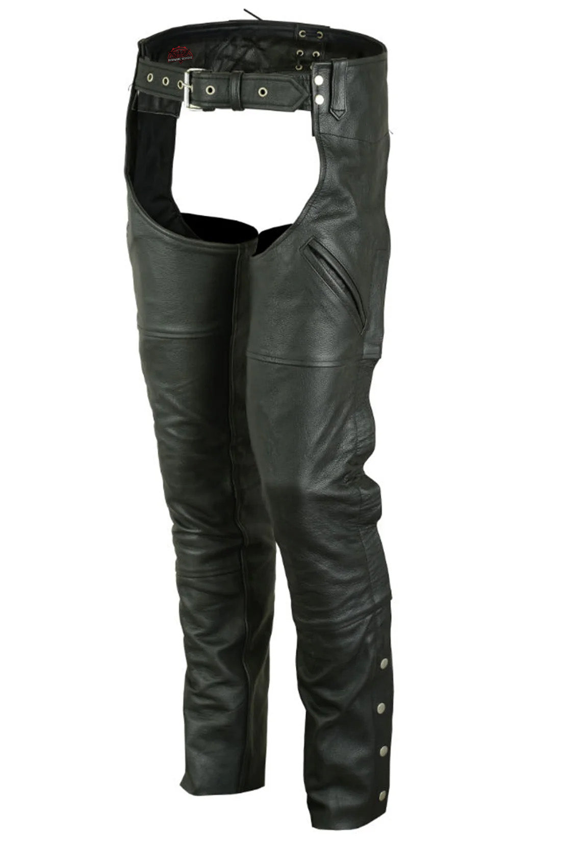 Galvon Unisex leather motorcycle chaps