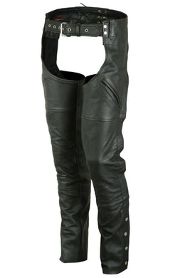 Galvon Unisex leather motorcycle chaps