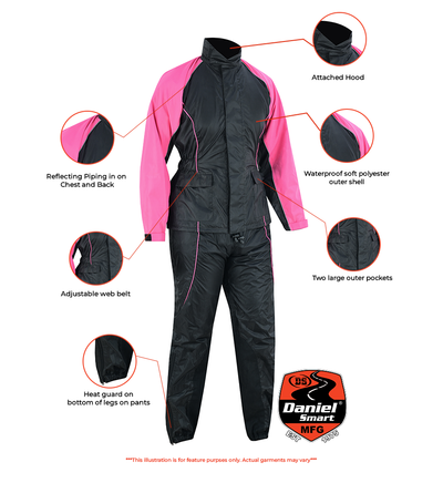 ThunderPink Pro Women's Rain Suit (Hot Pink) Rain Suits Renegade Classics
