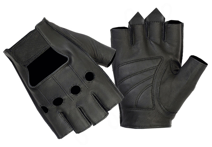 PerfoMax  Men's Premium Fingerless  Leather Gloves