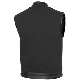 Night barron Men's  Textile  Vest - black