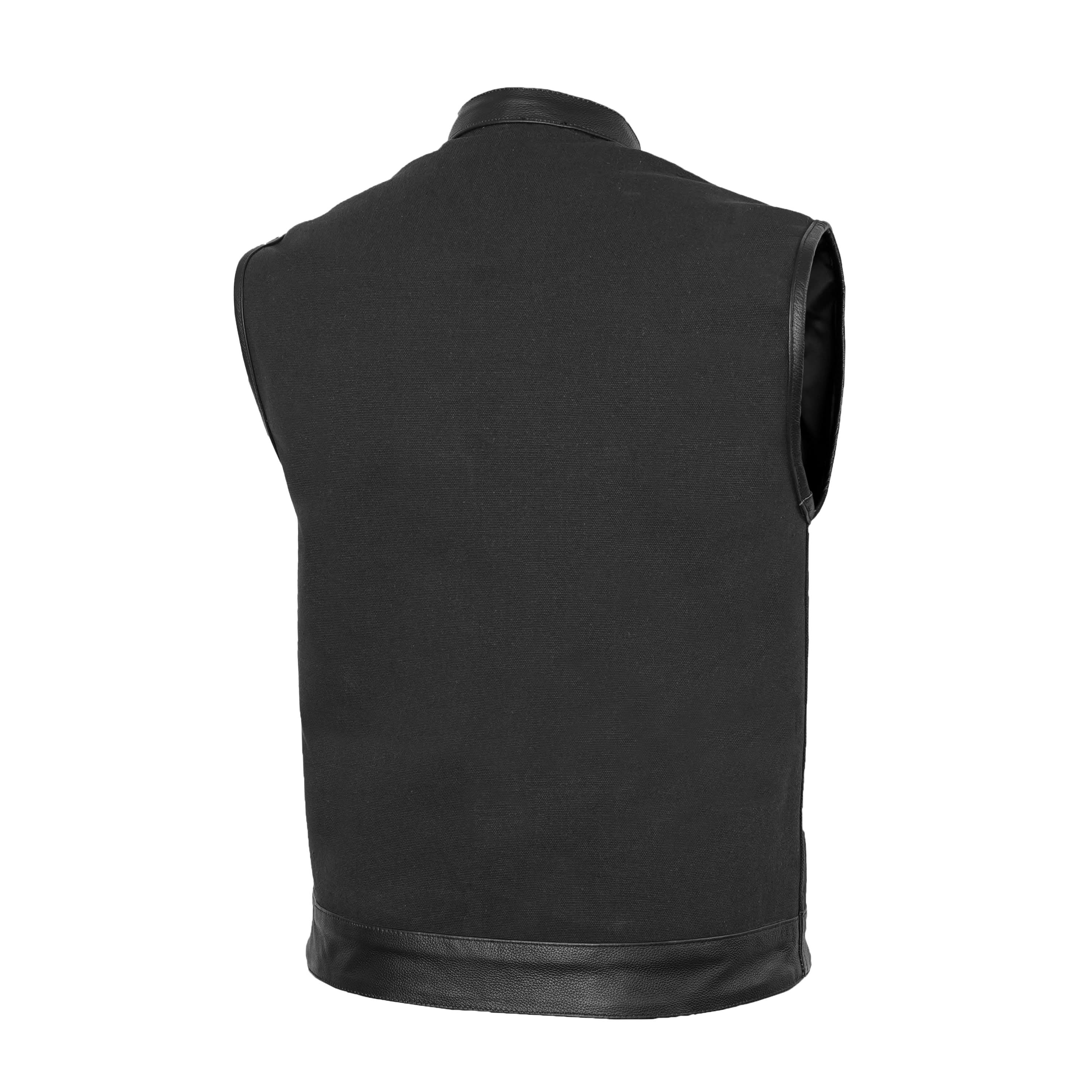 Night barron Men's  Textile  Vest - black