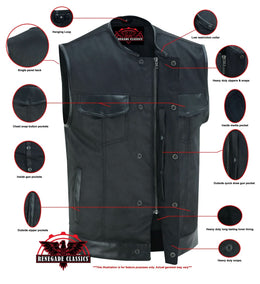 StarFuse Men's textile  vest -  Black