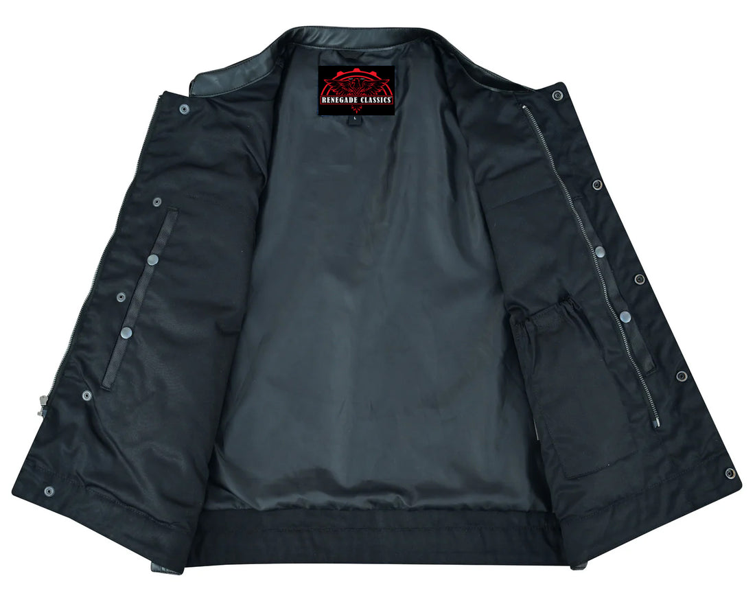 Shadowblend Men's  Black Motorcycle Textile Vest