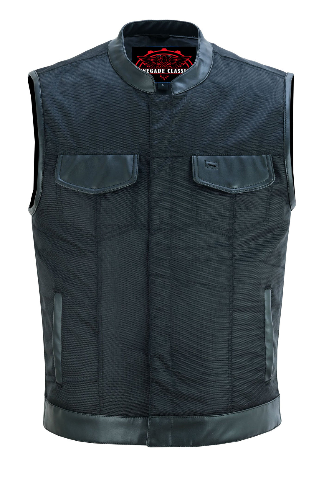 Shadowblend Men's  Black Motorcycle Textile Vest