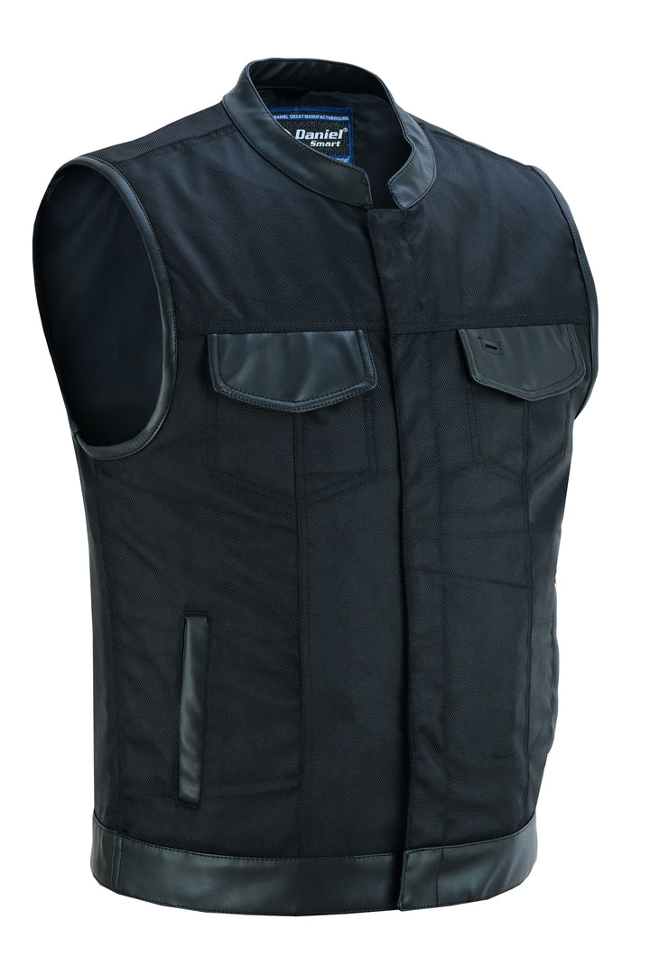 Shadowblend Men's  Black Motorcycle Textile Vest