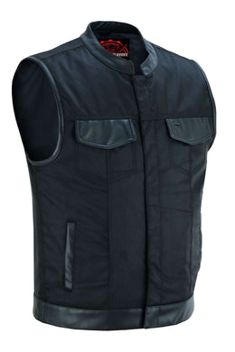 Shadowblend Men's  Black Motorcycle Textile Vest