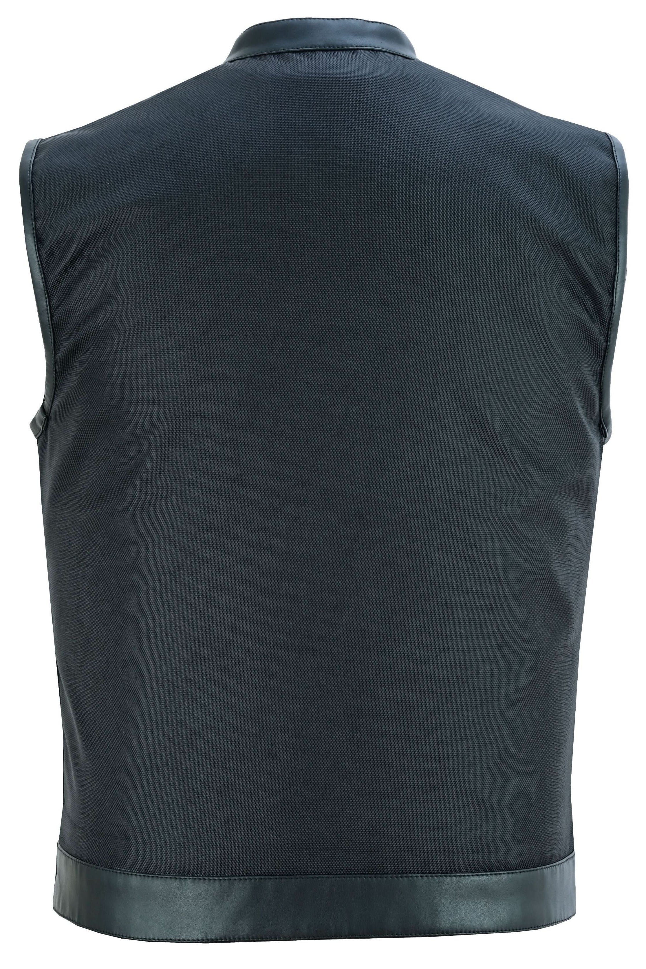 Shadowblend Men's Black Motorcycle Textile Vest Men's Textile Vests Renegade Classics