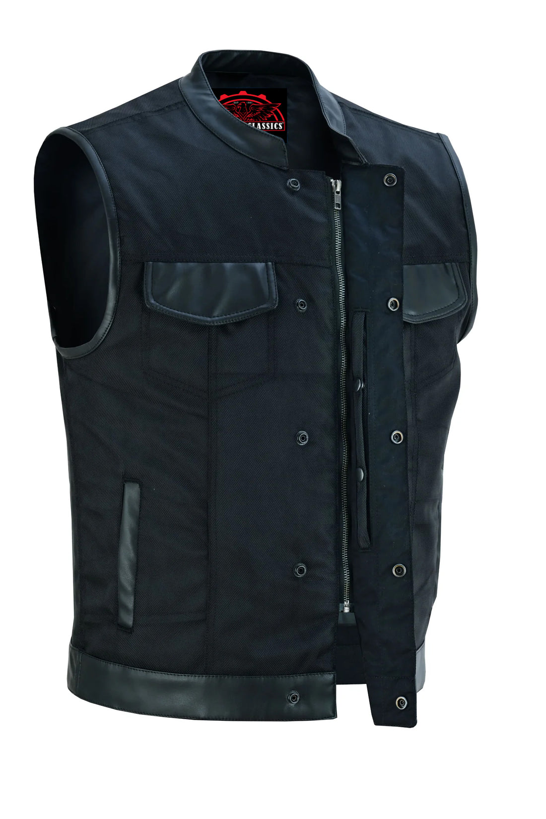 Shadowblend Men's  Black Motorcycle Textile Vest