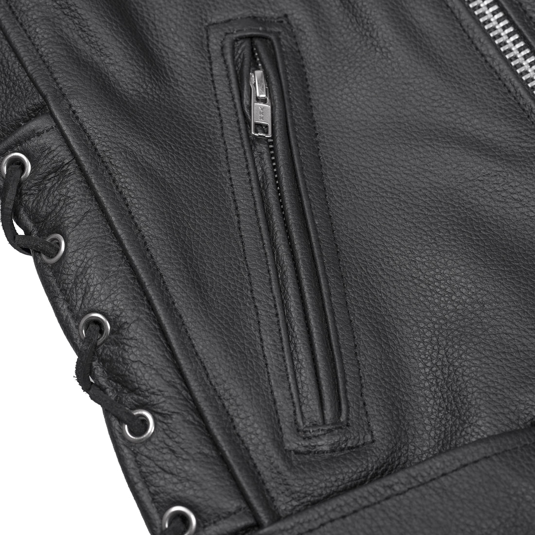 Classic Star Black Men's Leather Motorcycle Jacket