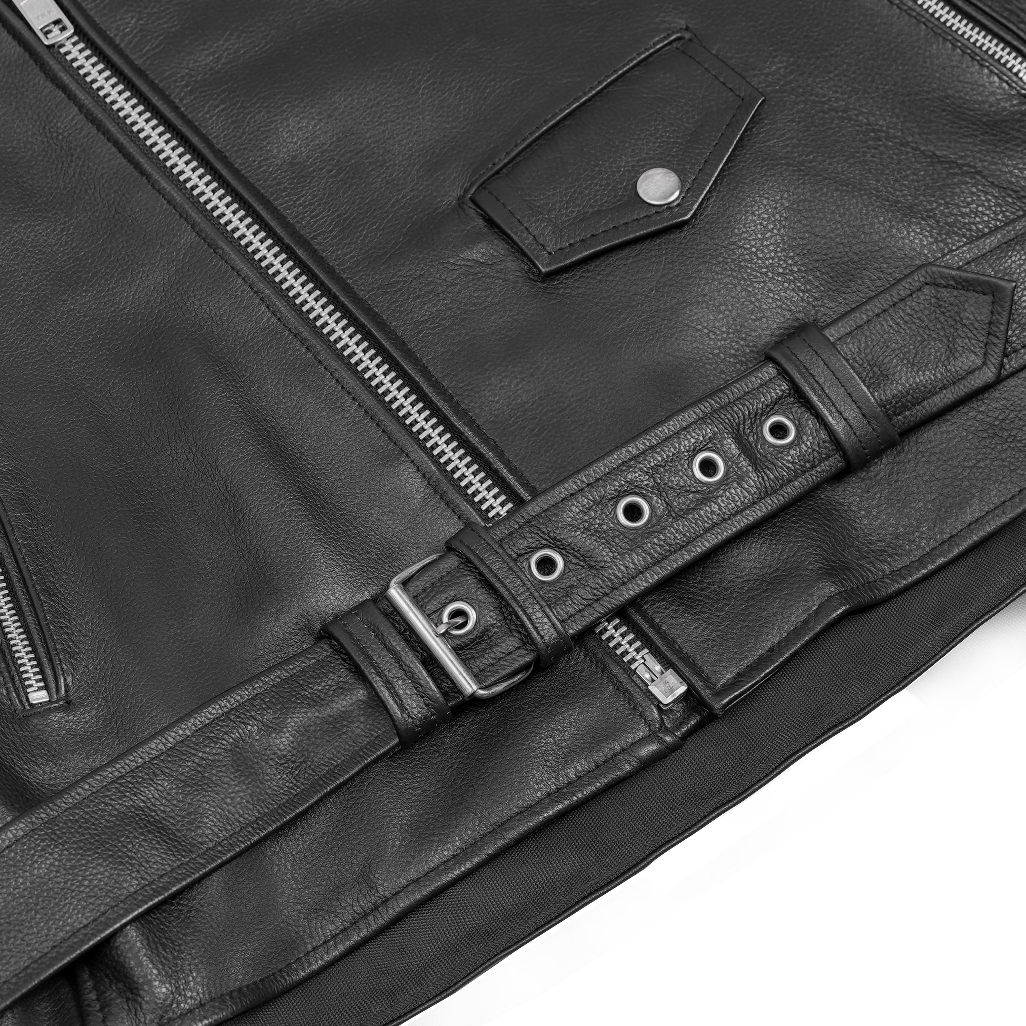 Freedom Rider Black Men's Leather Jacket - Renegade Classics