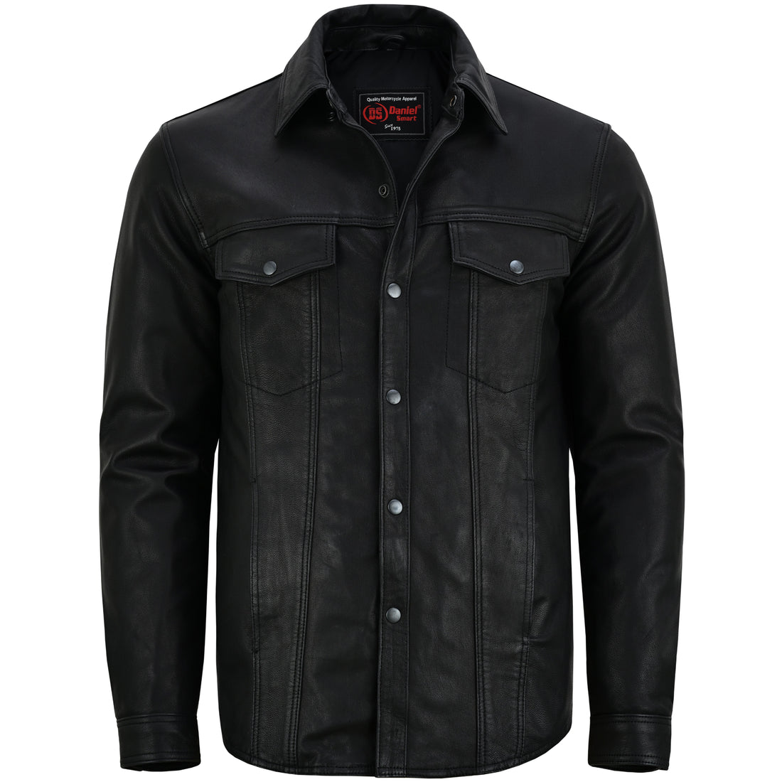 DS Men’s Premium Lightweight  Black Leather Shirt