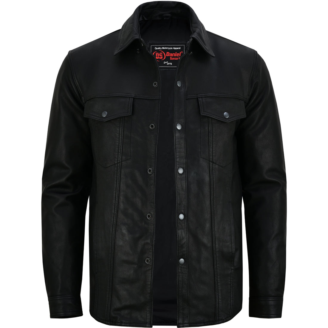 DS Men’s Premium Lightweight  Black Leather Shirt