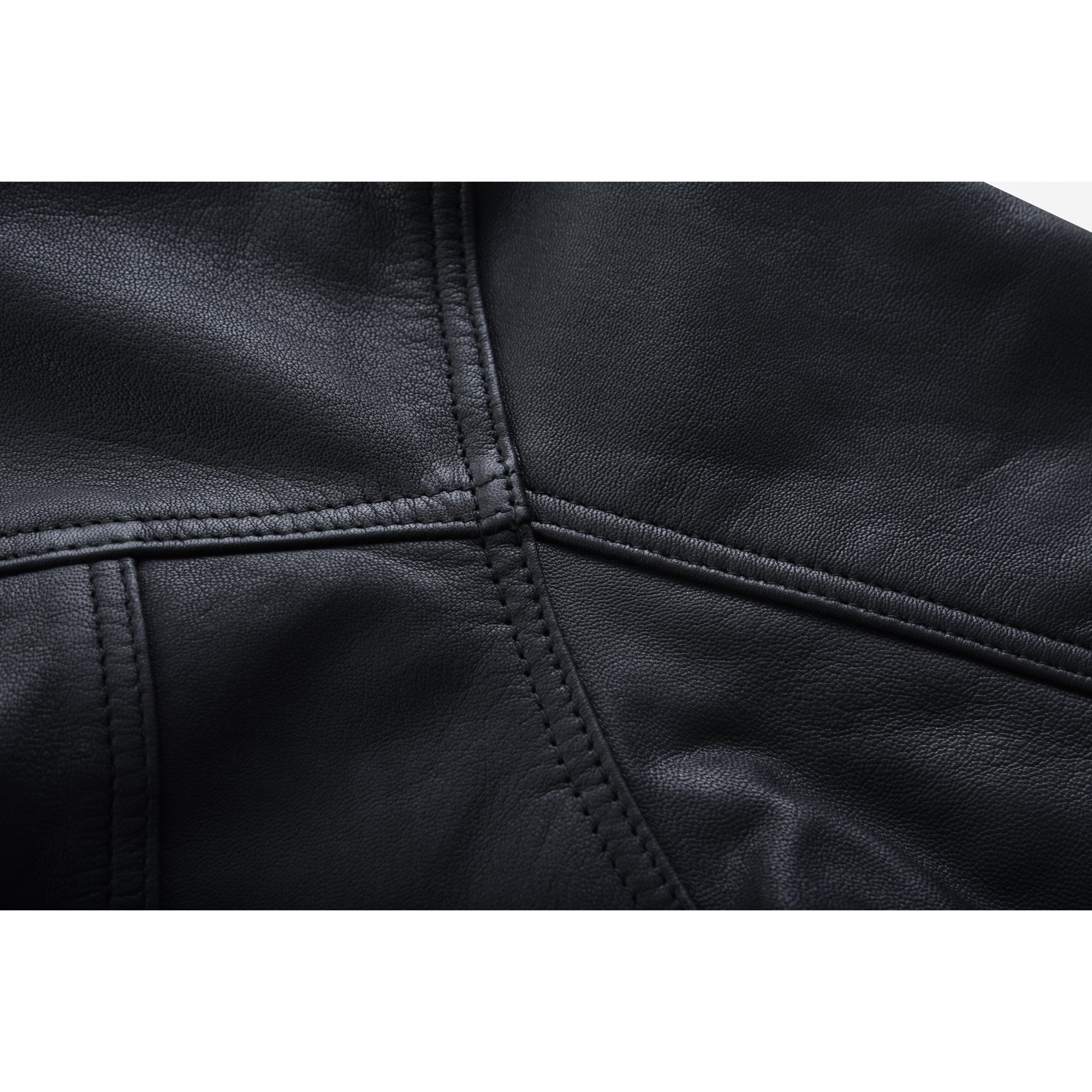 Midnight Men's Black Leather Motorcycle Shirt Men's Leather Jackets Renegade Classics
