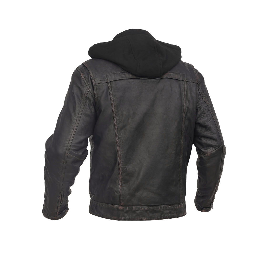 Vance Men's Black Leather Motorcycle Jacket