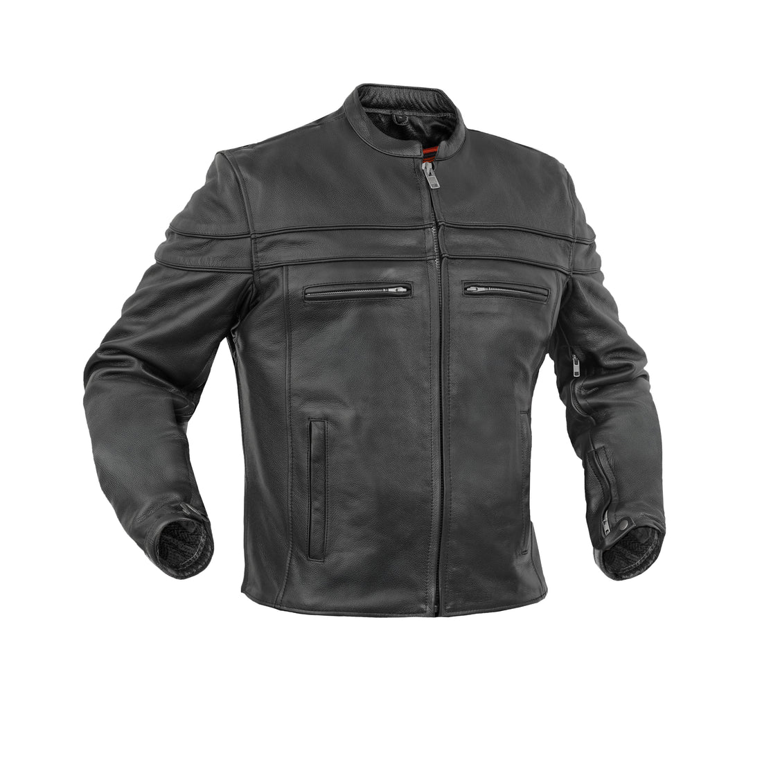 Ashster Leather Motorcycle Jacket