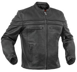 Ashster Leather Motorcycle Jacket