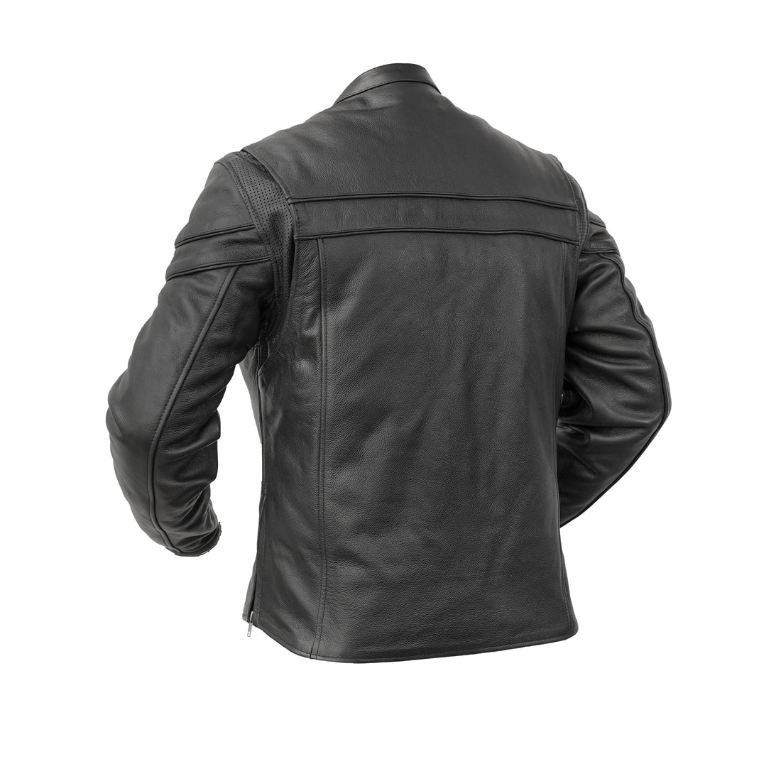Ashster Leather Motorcycle Jacket